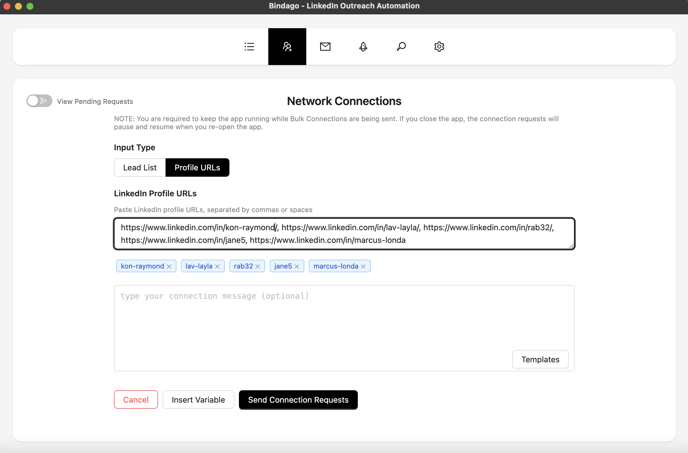 Profile URL Configuration