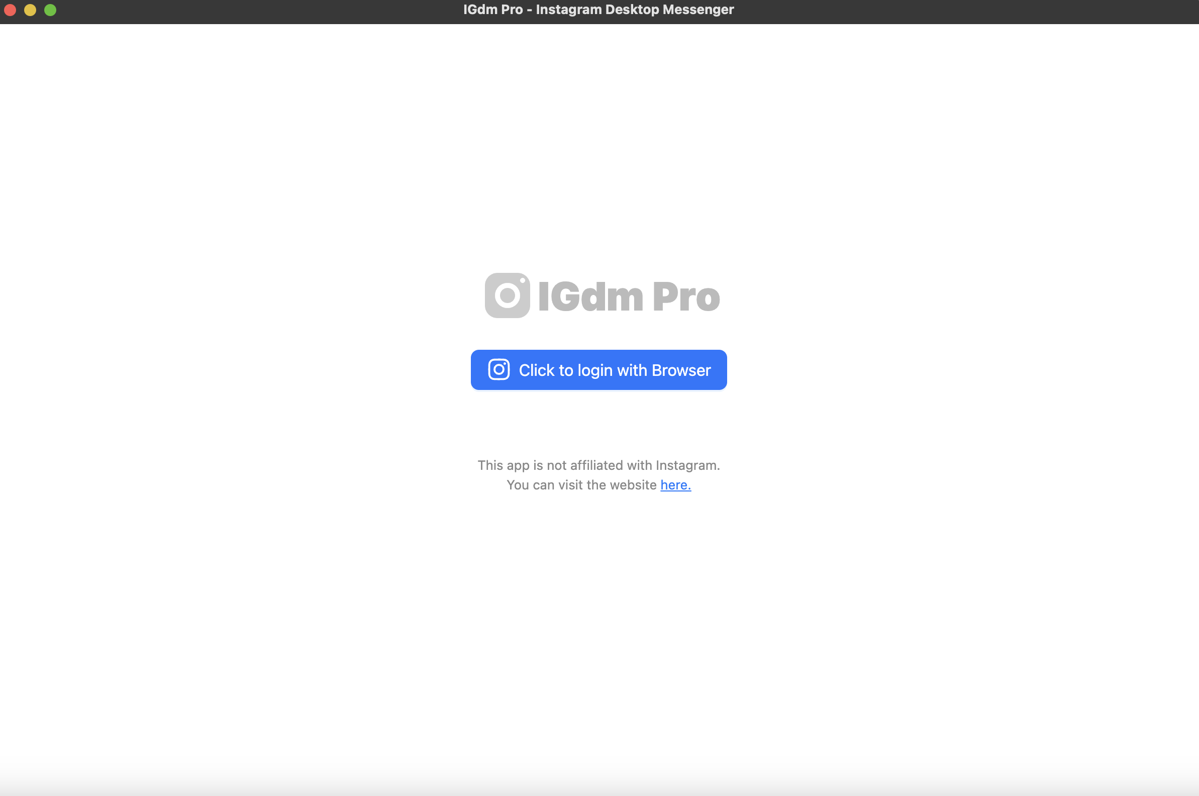IGdm Pro Login Interface