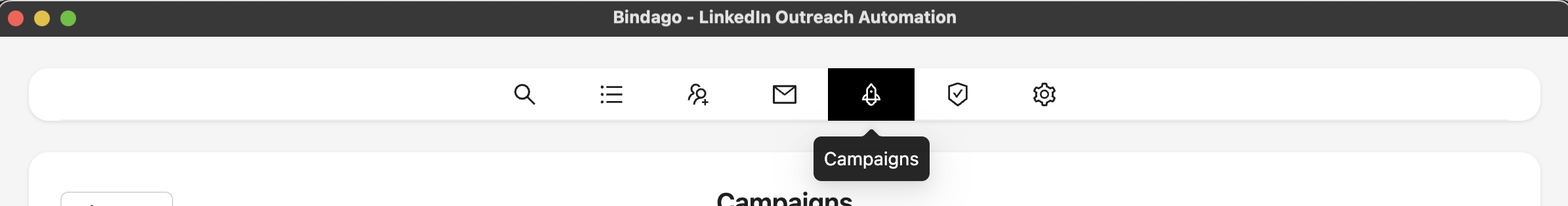Campaign Navigation Menu
